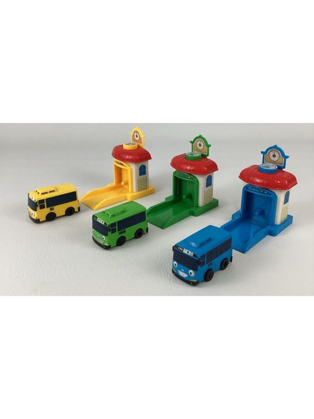 Tayo The Little Bus Station Toy Vehicles Launcher Garages Lot Toys